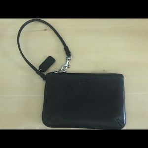 EUC black Coach Wristlet